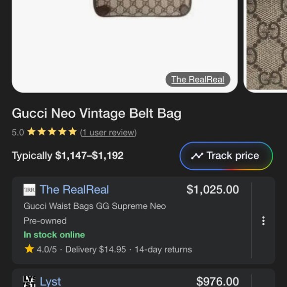 Gucci Neo Vintage GG Supreme Belt Bag AUTHENTIC with Dustbag - Picture 9 of 9